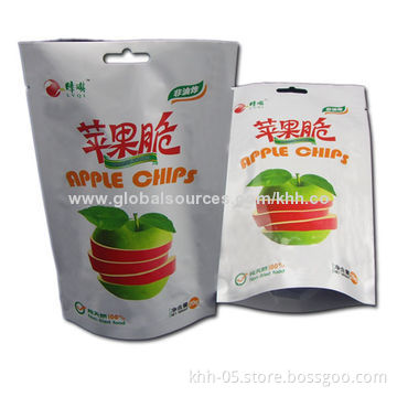 Chips Bag, Transparent Window, Zip Lock, Heat Seal, Stand-up and Bottom Gusset